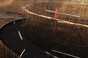 安顺砼烟囱新建施工现场