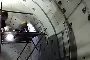 安顺地铁堵漏现场视频